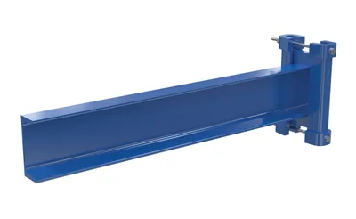 Vestil Steel Cantilever Straight Arm No Lip 24 In. Length 2,000 Lb. Capacity Blue