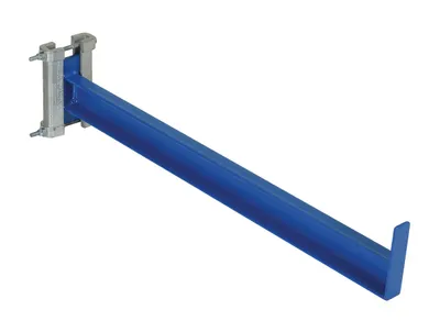 Vestil Steel Cantilever Straight Arm with 2 In. Lip 36 In. Length 1,200 Lb. Capacity Blue