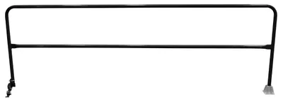 Vestil Steel Dock Safety Swing Gate 11 Ft. Length Black
