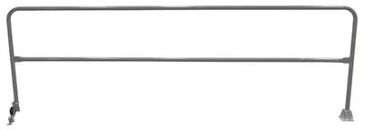 Vestil Steel Dock Safety Swing Gate 11 Ft. Length Gray Semi Gloss