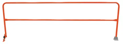 Vestil Steel Dock Safety Swing Gate 11 Ft. Length Orange