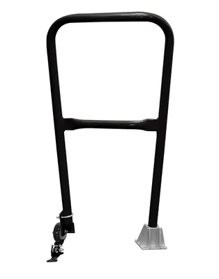 Vestil Steel Dock Safety Swing Gate 2 Ft. Length Black