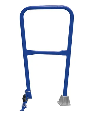 Vestil Steel Dock Safety Swing Gate 2 Ft. Length Blue