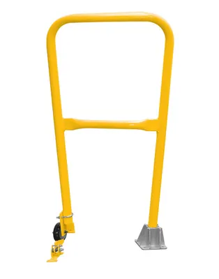 Vestil Steel Dock Safety Swing Gate 2 Ft. Length Yellow