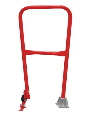 Vestil Steel Dock Safety Swing Gate 2 Ft. Length Red
