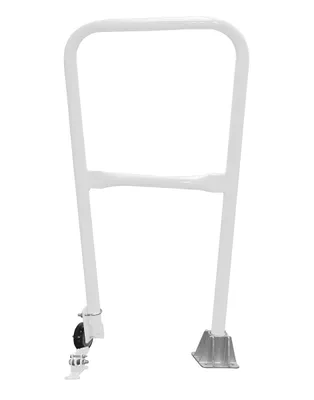 Vestil Steel Dock Safety Swing Gate 2 Ft. Length White