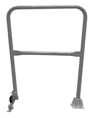 Vestil Steel Dock Safety Swing Gate 3 Ft. Length Gray Semi Gloss