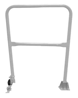 Vestil Steel Dock Safety Swing Gate 3 Ft. Length Silver