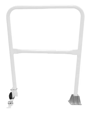 Vestil Steel Dock Safety Swing Gate 3 Ft. Length White