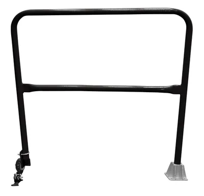 Vestil Steel Dock Safety Swing Gate 4 Ft. Length Black