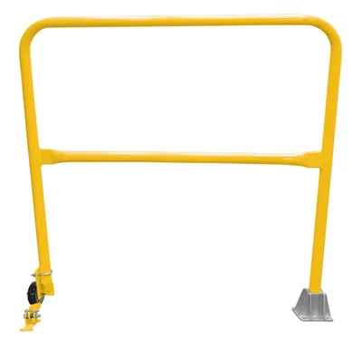 Vestil Steel Dock Safety Swing Gate 4 Ft. Length Yellow