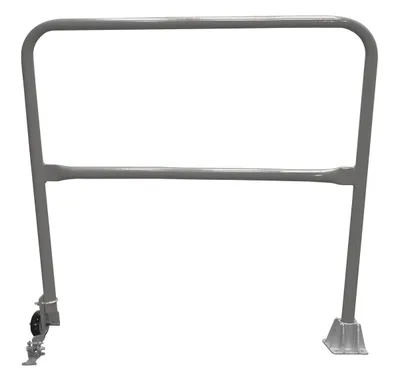 Vestil Steel Dock Safety Swing Gate 4 Ft. Length Gray Semi Gloss