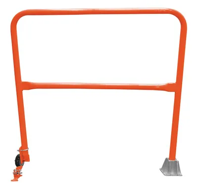 Vestil Steel Dock Safety Swing Gate 4 Ft. Length Orange