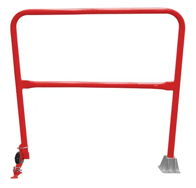 Vestil Steel Dock Safety Swing Gate 4 Ft. Length Red