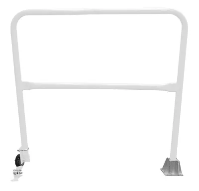 Vestil Steel Dock Safety Swing Gate 4 Ft. Length White