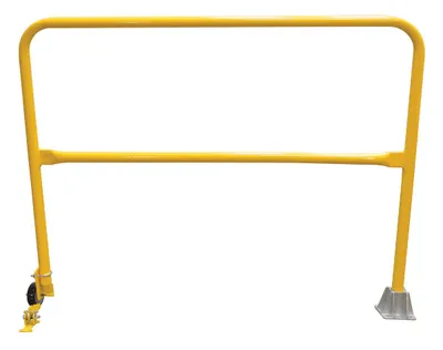 Vestil Steel Dock Safety Swing Gate 5 Ft. Length Yellow