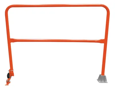 Vestil Steel Dock Safety Swing Gate 5 Ft. Length Orange