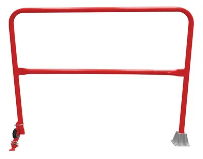 Vestil Steel Dock Safety Swing Gate 5 Ft. Length Red