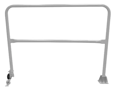 Vestil Steel Dock Safety Swing Gate 5 Ft. Length Silver