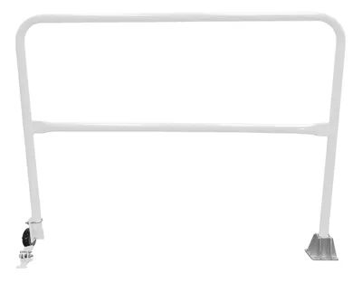 Vestil Steel Dock Safety Swing Gate 5 Ft. Length White