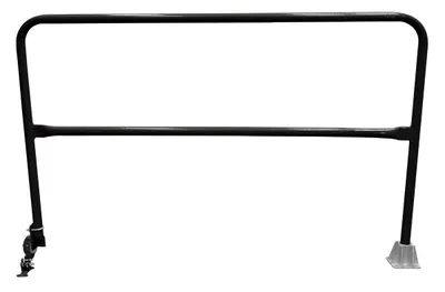 Vestil Steel Dock Safety Swing Gate 6 Ft. Length Black