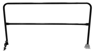 Vestil Steel Dock Safety Swing Gate 7 Ft. Length Black