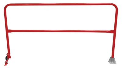 Vestil Steel Dock Safety Swing Gate 7 Ft. Length Red