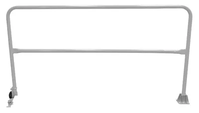 Vestil Steel Dock Safety Swing Gate 7 Ft. Length Silver