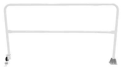 Vestil Steel Dock Safety Swing Gate 7 Ft. Length White