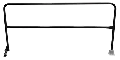 Vestil Steel Dock Safety Swing Gate 8 Ft. Length Black