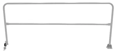 Vestil Steel Dock Safety Swing Gate 9 Ft. Length Silver