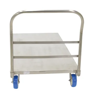 Vestil SSPT-3060 stainless steel platform truck shown from an alternate angle
