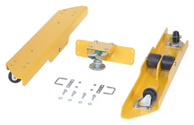 Vestil Spring Scissor Table Glass Filled Nylon Caster Kit Option 4,500 Lb. Capacity Yellow