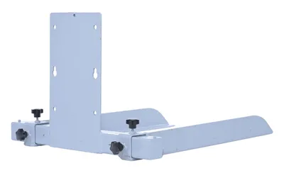 Vestil STA-ATT-BG-23 counter balanced narrow stacker w multi-use attachment shown from an alternate angle