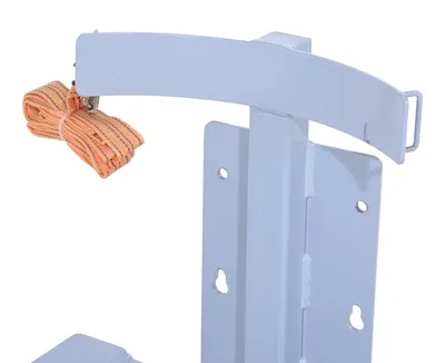 Vestil STA-ATT-DGP-30 counter balanced narrow stacker w multi-use attachment shown from an alternate angle