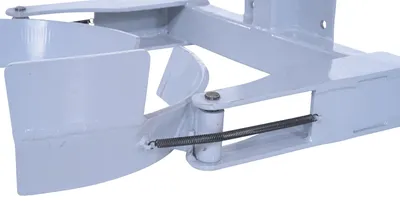 Vestil STA-ATT-DGP-30 counter balanced narrow stacker w multi-use attachment shown from an alternate angle