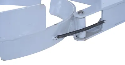 Vestil STA-ATT-DGP-55 counter balanced narrow stacker w multi-use attachment shown from an alternate angle