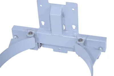 Vestil STA-ATT-DGS-55 counter balanced narrow stacker w multi-use attachment shown from an alternate angle