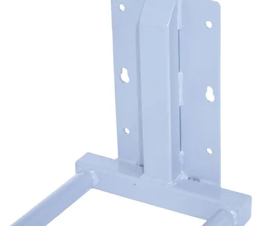 Vestil STA-ATT-DSPIN-20 counter balanced narrow stacker w multi-use attachment shown from an alternate angle