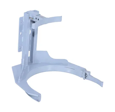 Vestil STA-ATT-HDGR counter balanced narrow stacker w multi-use attachment shown from an alternate angle