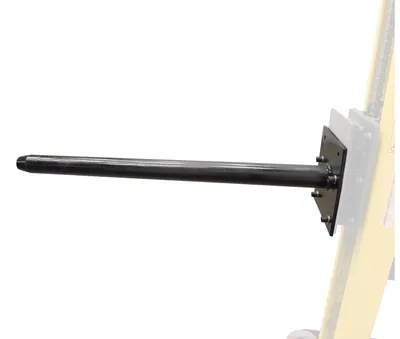 Vestil STA-ATT-PRP counter balanced narrow stacker w multi-use attachment shown from an alternate angle