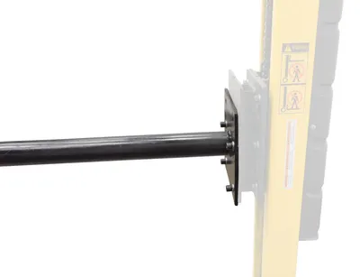 Vestil STA-ATT-PRP counter balanced narrow stacker w multi-use attachment shown from an alternate angle