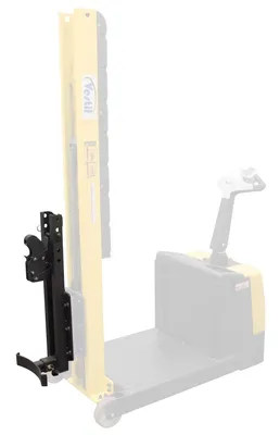 Vestil Steel Counter Balanced Power Lift Single Drum Gripper Attachment 550 Lb. Capacity Black