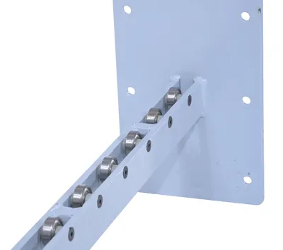 Vestil STA-ATT-SPINR-25 counter balanced narrow stacker w multi-use attachment shown from an alternate angle