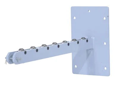 Vestil Steel Counter Balanced Power Lift Single Spindle With Rollers 2-3/8" Attachment 200 Lb. Capacity Gray