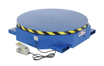 Vestil Steel Stand Alone Powered Carousel 3,000 Lb. Capacity Blue / Yellow