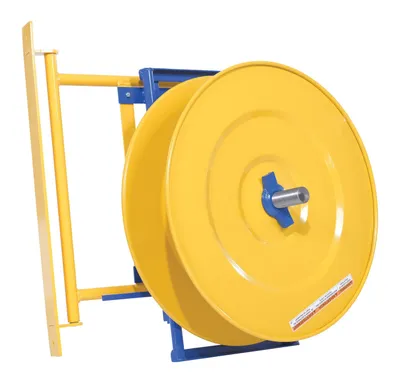 Vestil STRAP-WALL wall-mounted strapping dispenser shown from an alternate angle