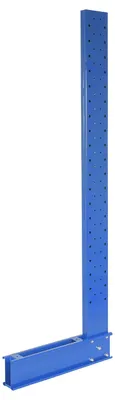 Vestil Steel Standard Duty Cantilever Single Sided Upright 10 Ft x 24 In. Arm Blue