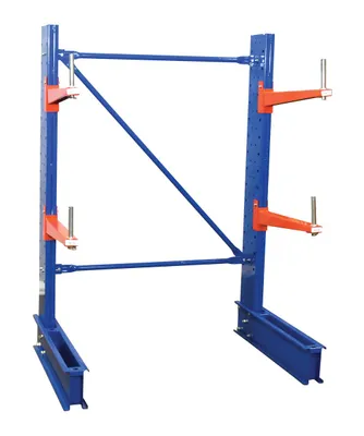 Vestil Steel Standard Duty Cantilever Single Sided Upright 6 Ft x 24 In. Arm Blue Set