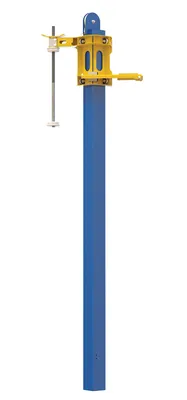 Vestil Steel Manual Mast 84 In. Wrap Height Blue / Yellow For Use With Model SWA-50